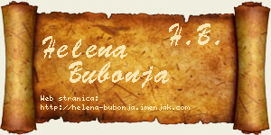Helena Bubonja vizit kartica